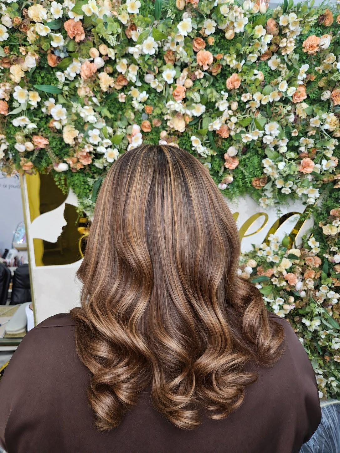 Hair colour balayage waves result at Beloved Beauty Salon Dubai
