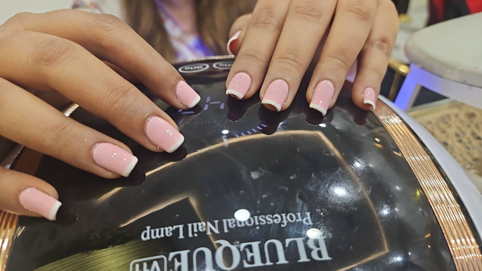 Classic French manicure result at Beloved Beauty Salon Dubai